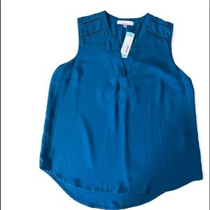 Fourteenth Place Ariena Crochet Detail Blouse Size M Color Turquoise NWT